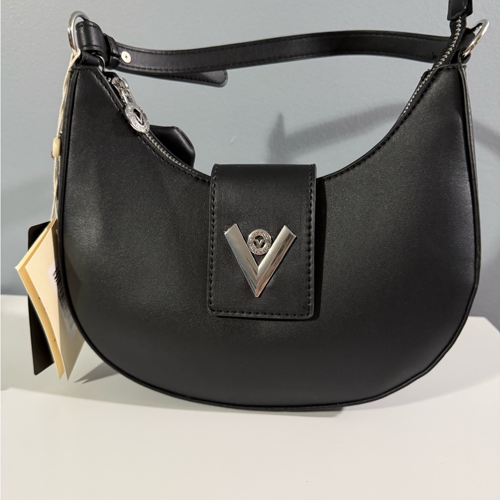 Mother’s Day Sale!NWT MSRP$240 VALENTINO ORLANDI CRESCENT BAG Black Shoulder Bag
